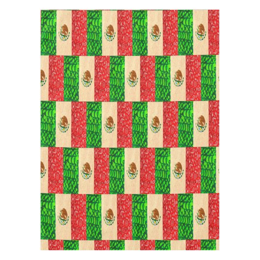 Mexicaanse vlag Tafelkleed (Voorkant)