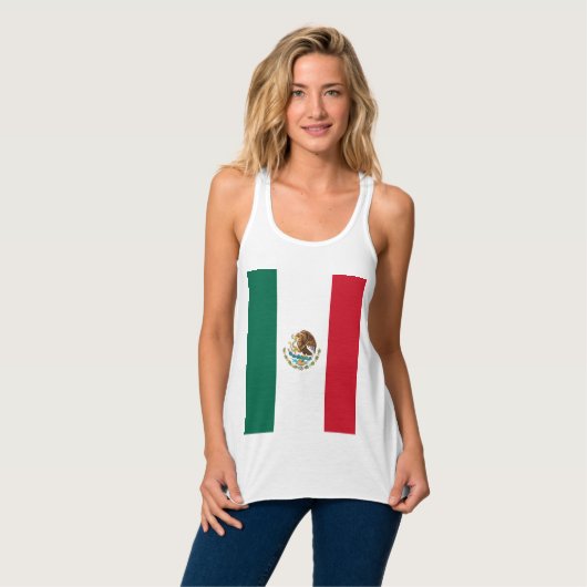 Mexicaanse vlag tanktop (Volledige Voorkant)