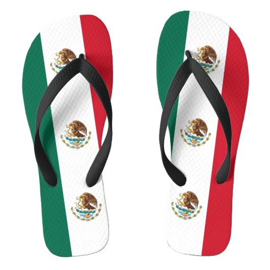 Mexicaanse vlag teenslippers (Voetbed)