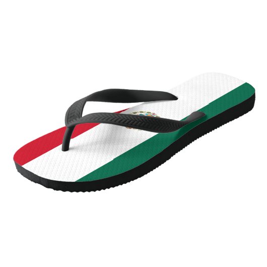 Mexicaanse vlag teenslippers (Schuin)