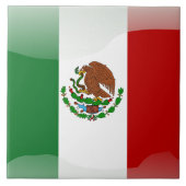 Mexicaanse vlag tegeltje (Voorkant)
