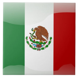 Mexicaanse vlag tegeltje