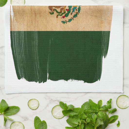 Mexicaanse vlag theedoek (Gevouwen)