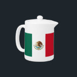 Mexicaanse vlag theepot<br><div class="desc">Voeg een vleugje Mexicaans erfgoed toe aan uw theevlag met onze theepot met de Mexicaanse collectie! Deze theepot is gemaakt met nauwgezette aandacht voor detail en is meer dan alleen een functioneel item; het is een viering van de levendige cultuur en rijke tradities van Mexico. Het opvallende ontwerp toont prominent...</div>