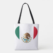 Mexicaanse vlag tote bag (Achterkant)