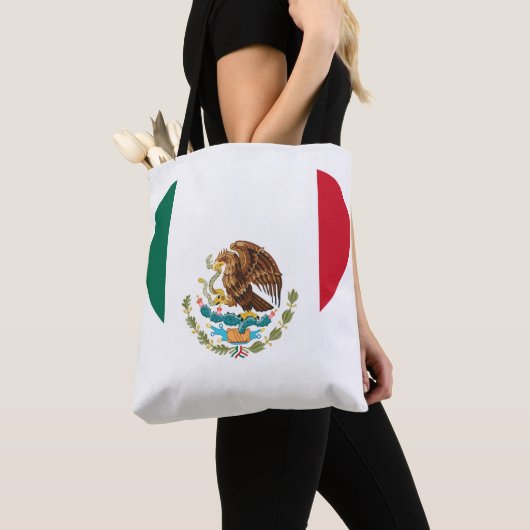 Mexicaanse vlag tote bag (Dichtbij)