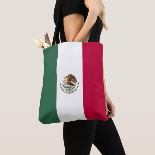 Mexicaanse vlag tote bag (Dichtbij)