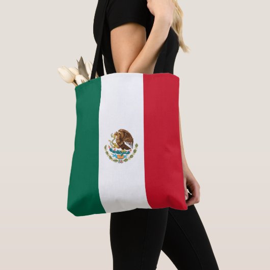 Mexicaanse vlag tote bag (Dichtbij)