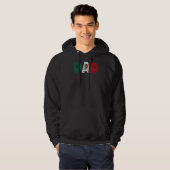 Mexicaanse Vlag Vaderdag Pride Mexicaanse vader Hoodie (Voorkant volledig)