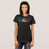 Mexicaanse Vlag Vaderdag Pride Mexicaanse vader T-shirt (Voorkant volledig)