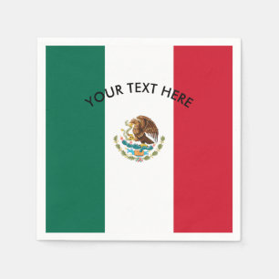Mexicaanse vlag van de Mexicaanse douanepartij nap Servet