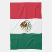Mexicaanse vlag van de Mexicaanse Tricolor Golden Theedoek (Verticaal)