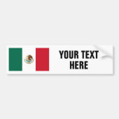 Mexicaanse vlag van Mexicaanse douane-bumpersticke Bumpersticker (Voorkant)