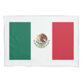 Mexicaanse vlag van Mexico aangepaste vlag kussens Kussensloop (Voorkant)