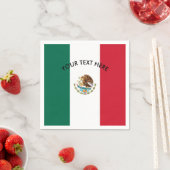 Mexicaanse vlag van Mexico custom party servetten (Insitu)