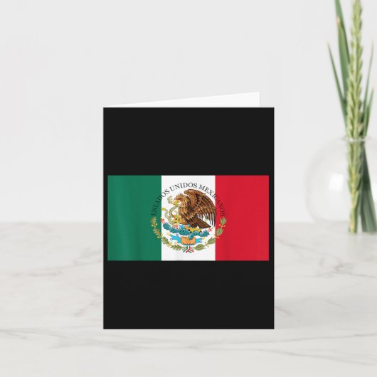 Mexicaanse Vlag Van Mexico Vlag  Kaart (Voorkant)