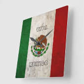 Mexicaanse vlag vierkante klok (Hoek)