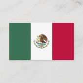 Mexicaanse vlag visitekaartje (Voorkant)