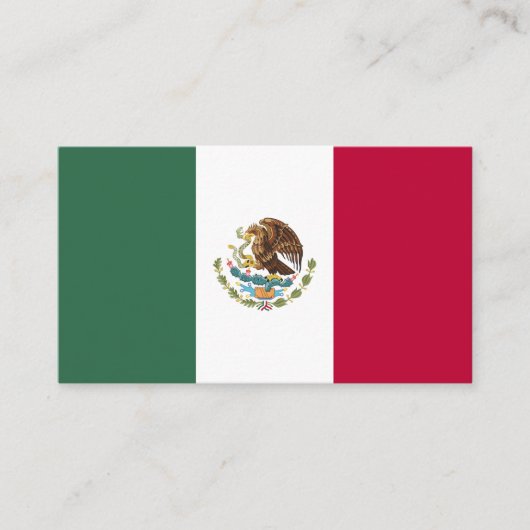 Mexicaanse vlag visitekaartje (Voorkant)