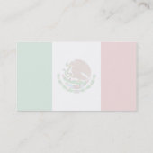 Mexicaanse vlag visitekaartje (Achterkant)