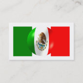 Mexicaanse vlag visitekaartje (Voorkant)