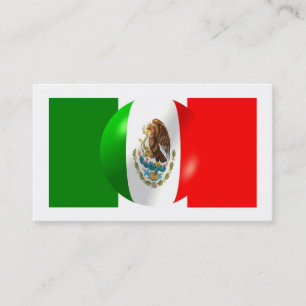 Mexicaanse vlag visitekaartje