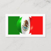 Mexicaanse vlag visitekaartje (Voorkant)
