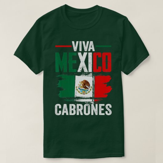Mexicaanse vlag viva meubilair bezoekt de Mexicaan T-shirt (Design voorkant)