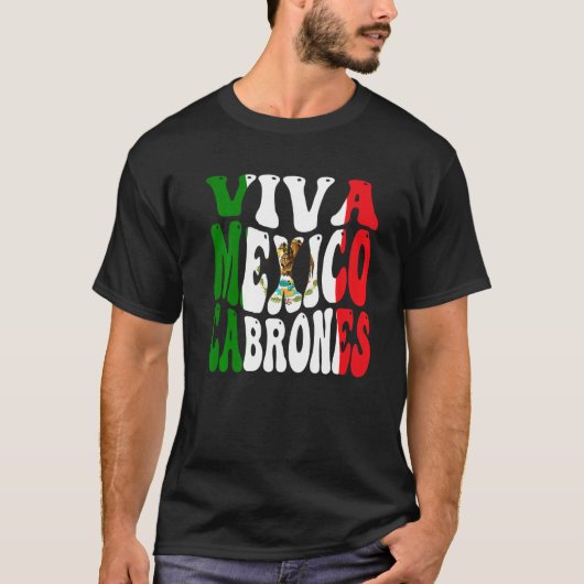Mexicaanse vlag Viva Mexico Pride Independence Day T-shirt (Voorkant)