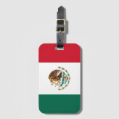Mexicaanse vlag - vlag van Mexico Bagagelabel (Voorkant (verticaal))