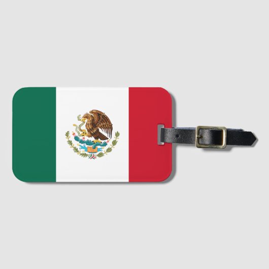 Mexicaanse vlag - vlag van Mexico Bagagelabel (Voorkant (horizontaal))