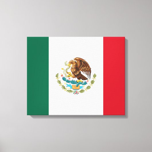 Mexicaanse vlag - vlag van Mexico Canvas Afdruk (Voorkant)