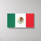 Mexicaanse vlag - vlag van Mexico Canvas Afdruk (Voorkant)