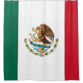 Mexicaanse vlag - Vlag van Mexico Douchegordijn (Voorkant)