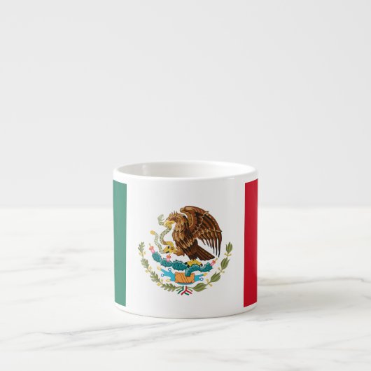 Mexicaanse vlag - vlag van Mexico Espresso Kop (Voorkant)