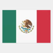 Mexicaanse vlag - vlag van Mexico Inpakpapier Vel (Voorkant 2)