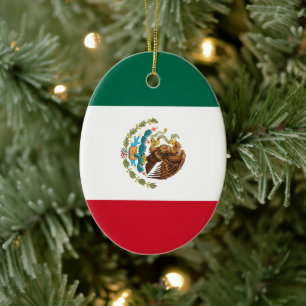 Mexicaanse vlag - vlag van Mexico Keramisch Ornament