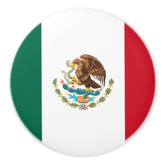 Mexicaanse vlag - vlag van Mexico Keramische Knop (Voorkant)