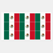Mexicaanse vlag - vlag van Mexico Labels (Vel)