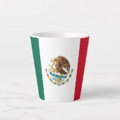 Mexicaanse vlag - vlag van Mexico Latte Mok (Voorkant)
