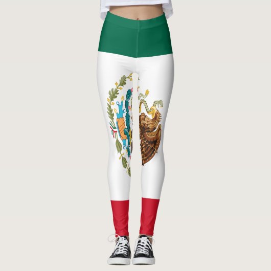 Mexicaanse vlag - vlag van Mexico Leggings (Voorkant)
