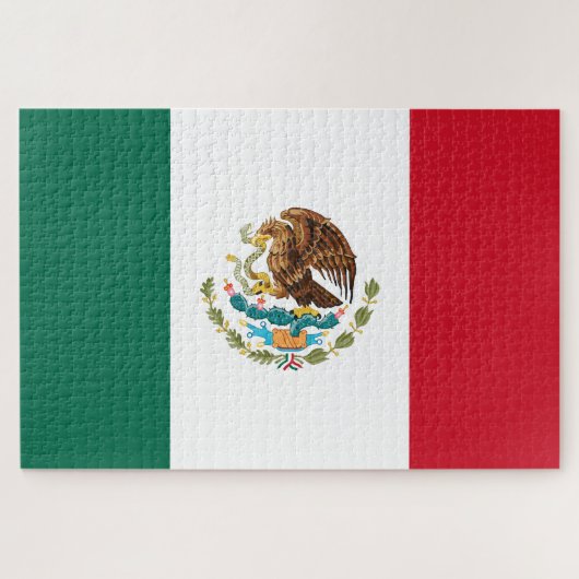 Mexicaanse vlag - vlag van Mexico Legpuzzel (Horizontaal)