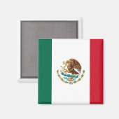 Mexicaanse vlag - vlag van Mexico Magneet (Voorkant / Achterkant)