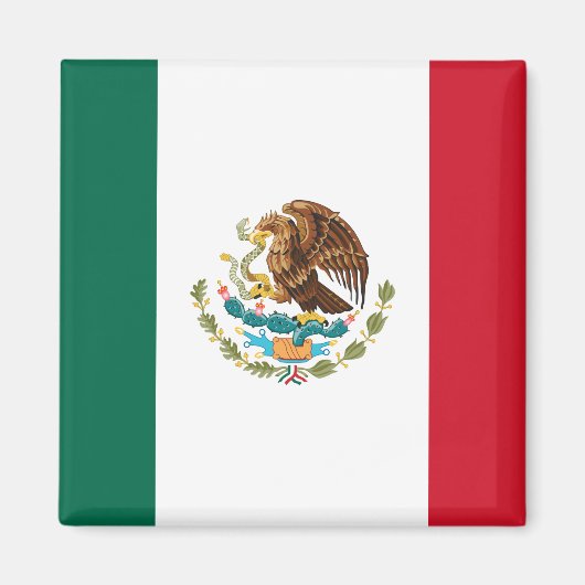 Mexicaanse vlag - vlag van Mexico Magneet (Voorkant)