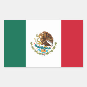 Mexicaanse vlag - vlag van Mexico Rechthoekige Sticker