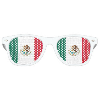 Mexicaanse vlag - vlag van Mexico Retro Zonnebril