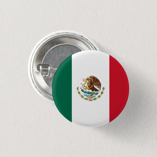 Mexicaanse vlag, Vlag van Mexico Ronde Button 3,2 Cm (Voorkant /achterkant)
