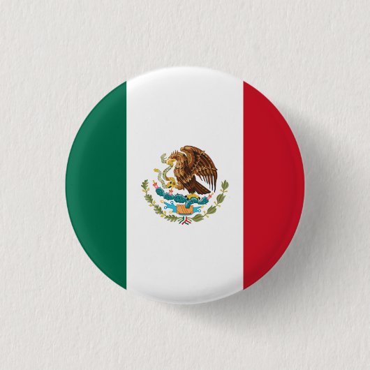 Mexicaanse vlag, Vlag van Mexico Ronde Button 3,2 Cm (Voorkant)