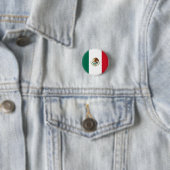 Mexicaanse vlag, Vlag van Mexico Ronde Button 3,2 Cm (In situ)