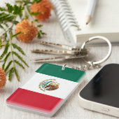 Mexicaanse vlag - vlag van Mexico Sleutelhanger (Voorkant Rechts)